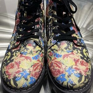 Floral Combat Boots for Women